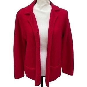 Casual corner annex petite red wool jacket sz S